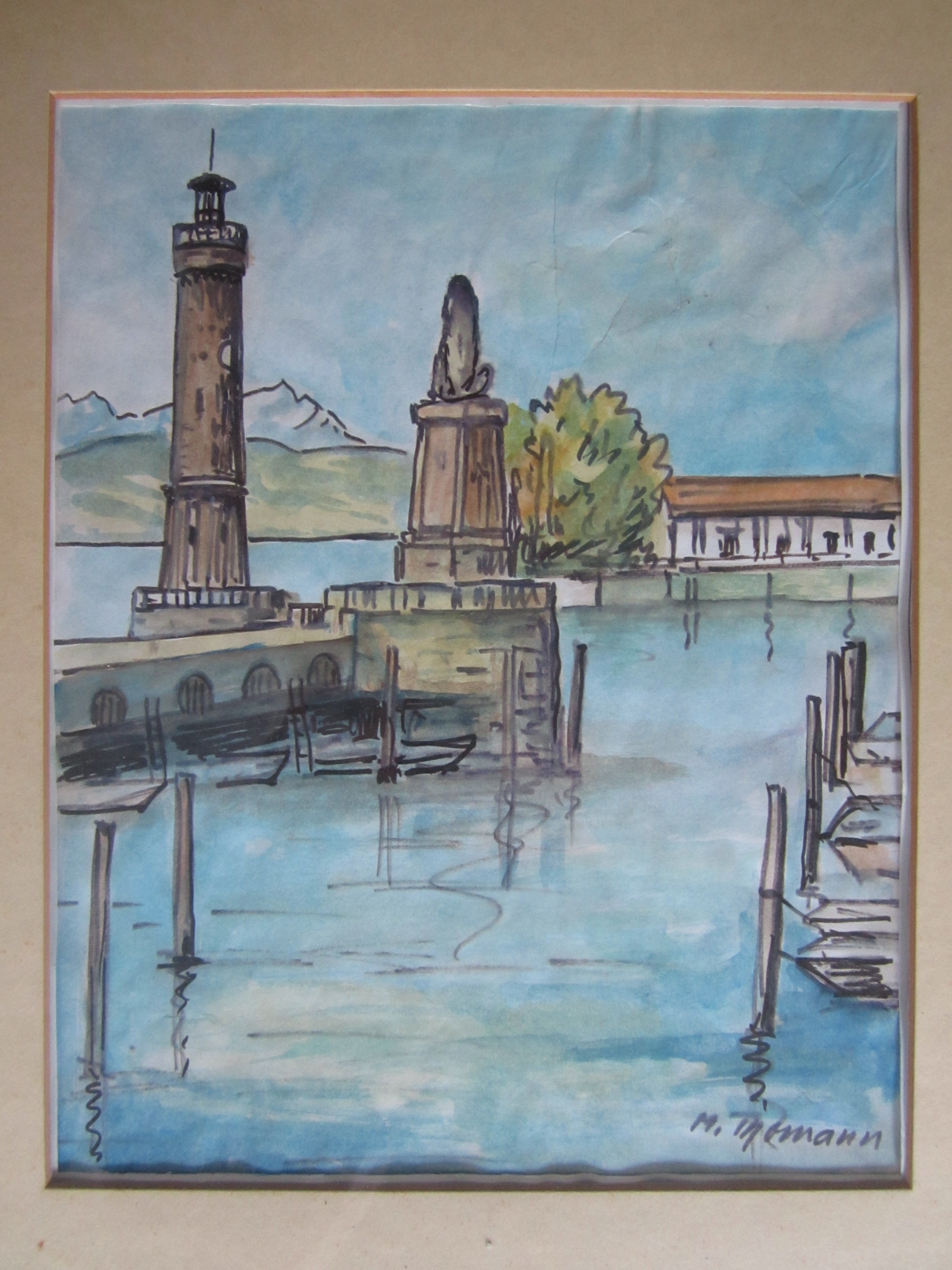 Hafeneinfahrt mit Eilguthalle